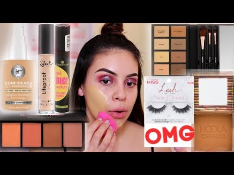 TESTING NEW MAKEUP: DRUGSTORE + HIGH END / FIRST IMPRESSIONS! | JuicyJas - UCqTR5f7YkGro3cPv23SqcqQ