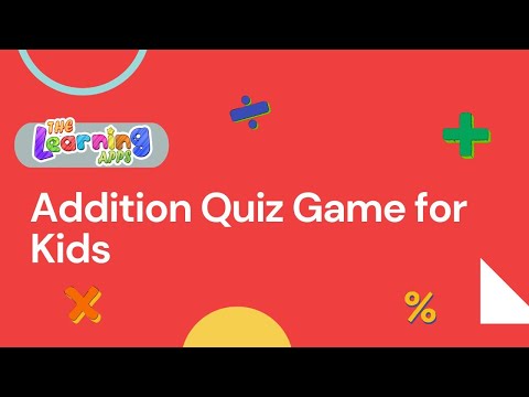 Fun Addition Quiz Game for Kids | The Learning Apps | Trivia Games Online