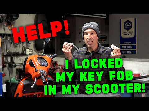Help! I locked my Vespa KEY FOB in my GTS HPE2, now what??