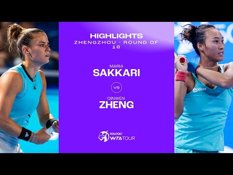 Qinwen Zheng vs. Maria Sakkari | 2023 Zhengzhou Round of 16 | WTA Match Highlights