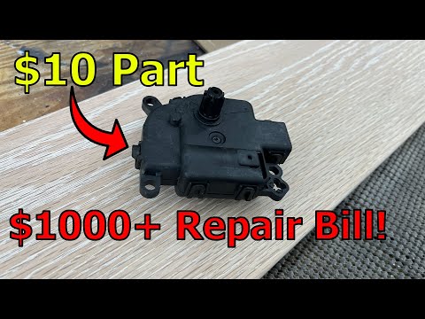 Why simple repairs on modern vehicles cost so much. Replacing a 2015 F150 blend door actuator.