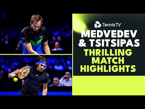 Thrilling Daniil Medvedev vs Stefanos Tsitsipas Highlights! 🤯 | Vienna 2023 Semi-Final