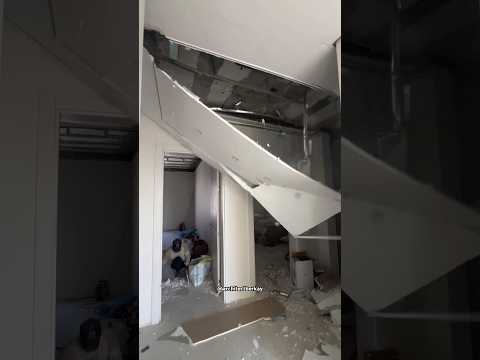 Asma Tavan Çökmesi 🔥 | Neden Olur ? Açıklamayı Oku #shorts #satisfying #architecture