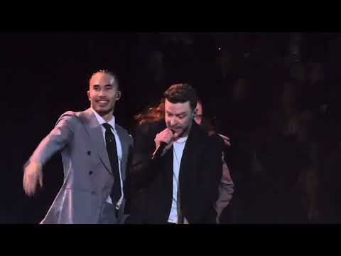 Justin Timberlake performs Imagination on The Forget Tomorrow Tour in Vancouver on 4/29/24.