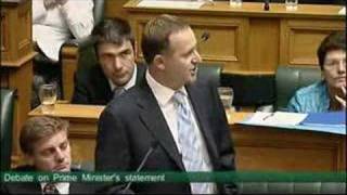 John Key - Debate on Prime Minister's statement