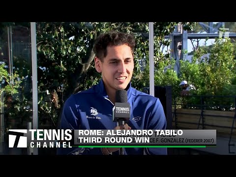 Alejandro Tabilo Shares Emotions After HUGE Upset Win Over Djokovic | 2024 Rome 3rd Round