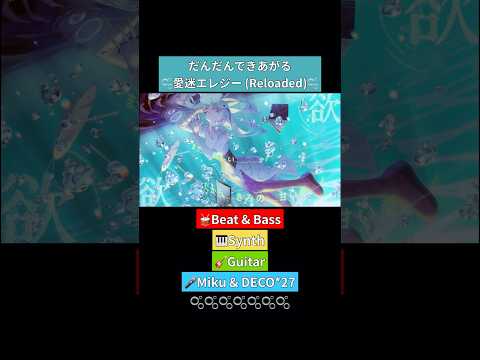 だんだんできあがる🫧 #愛迷エレジー (Reloaded) #初音ミク #DECO27