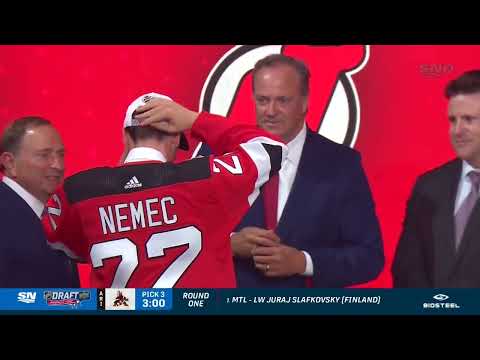 The New Jersey Devils select Šimon Nemec! video clip