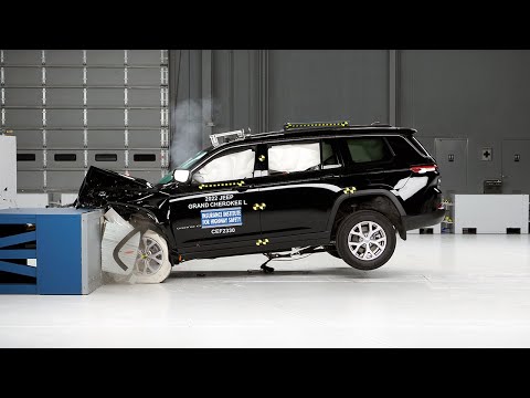 2022 Jeep Grand Cherokee L updated moderate overlap IIHS crash test