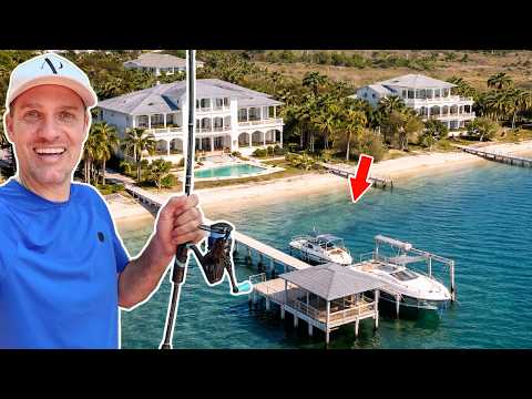 I Fished a $4,900,000 Mansion from Land! *Trophy Fish Caught*