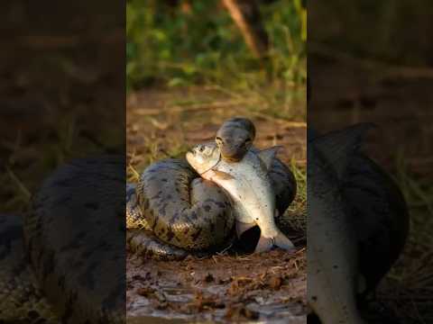 아마존의 사냥꾼: 피라루쿠를 사냥한 아나콘다 | Hunter of the Amazon: An Anaconda That Hunted the Arapaima #wildlife