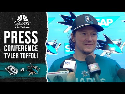Tyler Toffoli shares how he broke out of slump to score two goals in Sharks’ win | NBC Sports BA