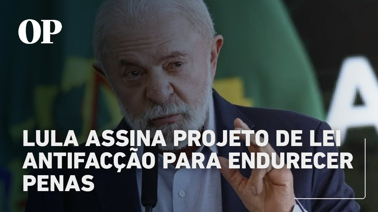 Lula assina projeto antifacção após operação letal no Rio  TV Online Lula assina projeto antifacção após operação letal no Rio