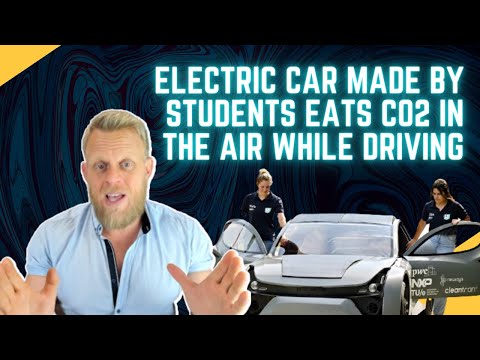 Electric car made by students eats CO2 in the air while driving