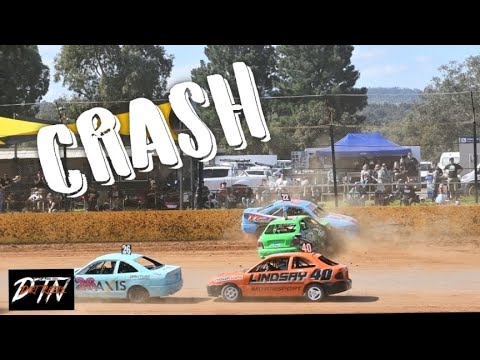 Hard Crash!.. Ellenbrook Speedway Tom Green Junior Gold Cup. August 2022. - dirt track racing video image