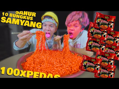 SAHUR Pake 10 Bungkus SAMYANG EXTRA HOT! **DILARANG DITIRU!!!**
