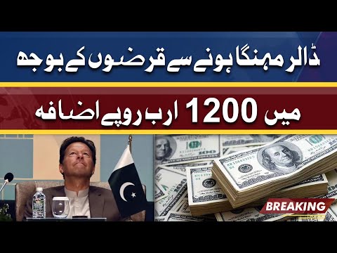 ڈالر مہنگا ہونے سے قرضوں کے بوجھ میں 1200 ارب روپے اضافہ | Dunya News