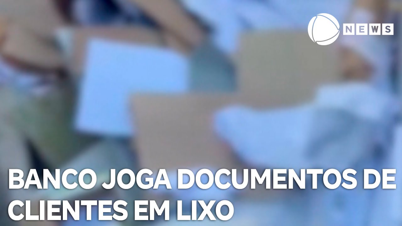 Banco joga documentos de clientes em caçamba de lixo na Bahia
