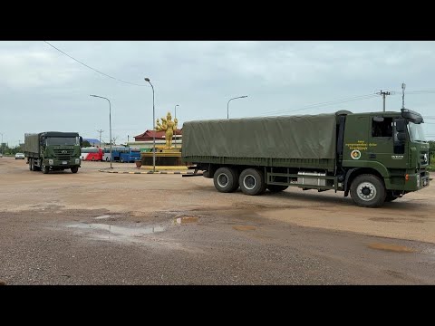 Cambodian town Samraong after deadly border clashes with Thailand | AFP