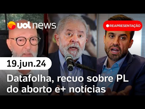 Caso Pablo Marçal, pesquisa AtlasIntel, PL do aborto e+: UOL News 1ª Edição | Reapresentação 19/06