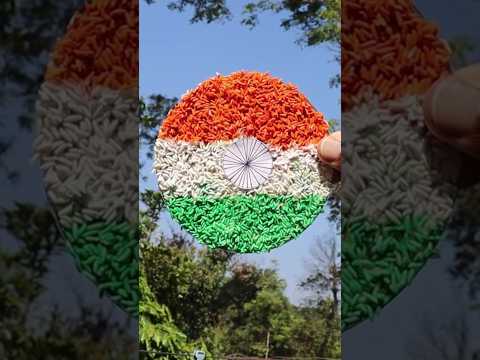Republic Day Craft Idea using old CD #republicday #indianflag #jan26