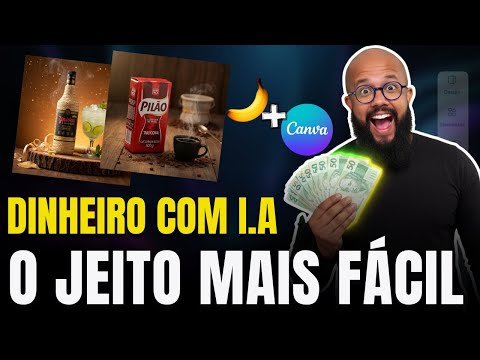Como Fazer Dinheiro Online com Artes no Canva + NanoBanana (Passo a Passo Fácil)