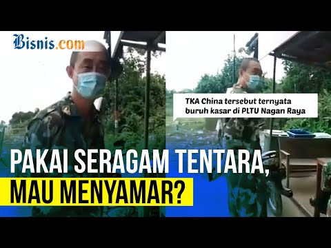 Viral Video TKA China di Aceh Gunakan Seragam Militer