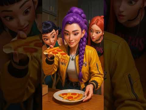 Mira and Zoey SNATCH AWAY Rumi's Pizza | KPOP Demon Hunters | #Cockroaches #kpopdemonhunters #prank