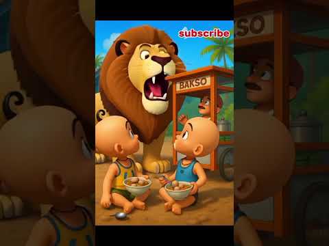 upin ipin lagi makan tiba tiba ada singa besar #subscribe #upinipin #shorts #singa