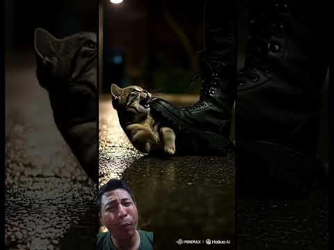 Cat in Pain After Being Stepped on 💔 Please Save Him #cat #catlovers #catvideos #kitten #crying #sad