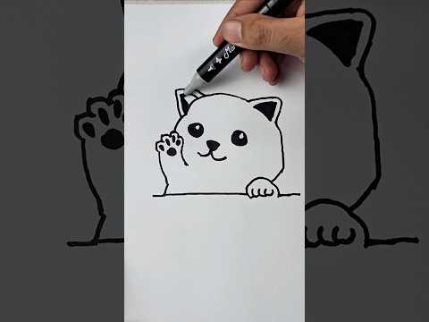 cat drawing tutorial for kids #drawing #forkids #easydrawing