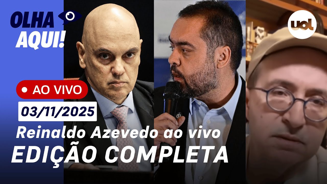 Reinaldo Azevedo ao vivo no Olha Aqui completo | 031125