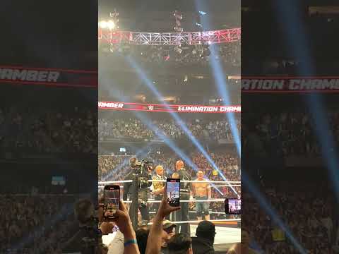 Cody Rhodes telling The Rock to go F himself #wwe #therock #eliminationchamber #johncena #toronto
