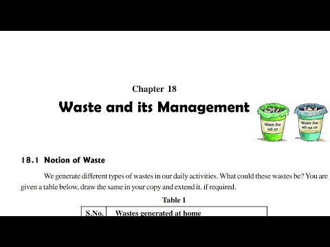 Waste and its management (part 3)| 9th science chapter 18 CGBSE | SCERT | General science |CGBSE