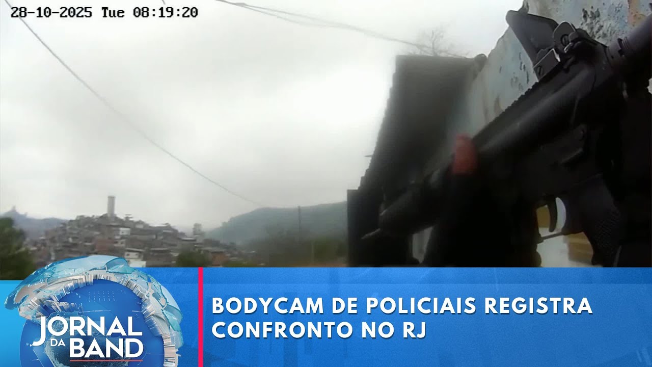 Bodycam de policiais registra confronto no RJ | Jornal da Band