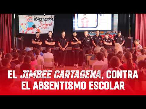 🏫🚸🎒📚 ¡El Jimbee Cartagena apadrina al CEIP La Asomada para luchar contra el absentismo escolar!