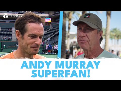 Everybody Needs A Superfan Like Jon! 🫶 Andy Murray's Newest Coach at Indian Wells