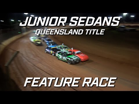 Junior Sedans: 2021/22 Queensland Title - A-Main - Maryborough Speedway - 18.06.2022 - dirt track racing video image
