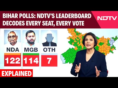 Bihar Election Date News | Battleground Bihar: NDTV's Leaderboard Decodes Every Seat, Every Vote