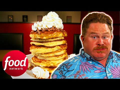 Casey Takes On The 3.5lb "Heavenly Hot Cake Tower" | Man V. Food