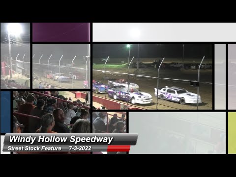 Windy Hollow Speedway - Street Stock Feature - July 3, 2022 - dirt track racing video image