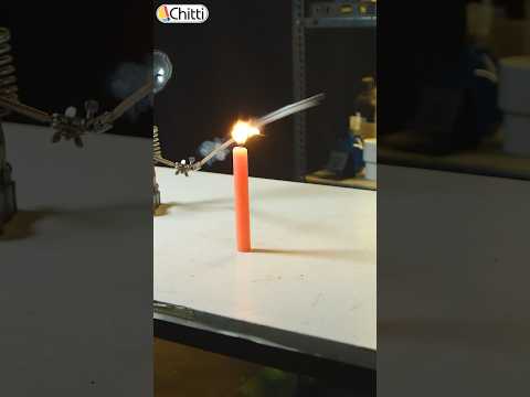 Matchstick Rocket | Chitti Experiment - 19 | Fire Triangle in Action 🚀🔥 #chittitamil #chitti