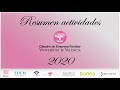 Imatge de la portada del video;Resumen actividades CEFUV 2020