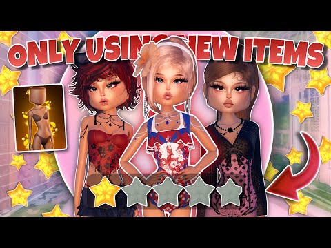 ONLY Using The *BRAND NEW* Summer Update items In Dress To Impress!!