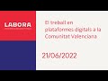 Imagen de la portada del video;Presentació de l'informe "El treball en plataformes digitals a la Comunitat Valenciana"