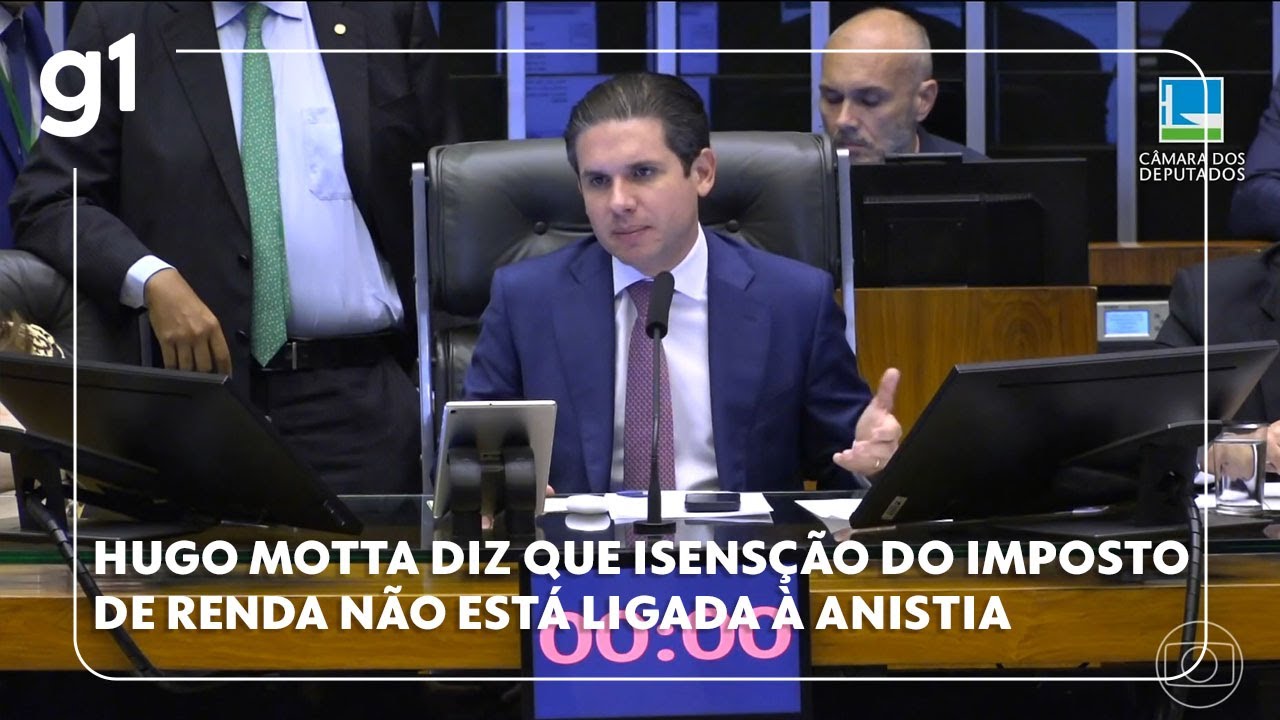 Hugo Motta diz que votação pela isenção do Imposto de Renda na Câmara não está ligada à da anistia