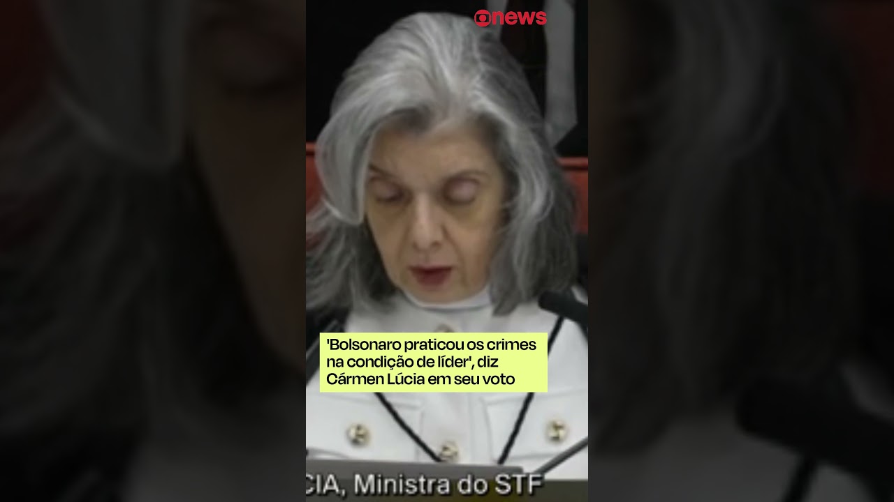Bolsonaro praticou os crimes na condição de líder diz Cármen Lúcia em seu voto
