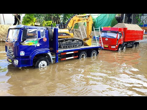 Tổng Hợp Xe Tải 4 Chân Trung Quốc Chở Hàng Quá Tải, Xe Ô Tô Điều Khiển, Xe Ben, Xe Đồ Chơi, Xe Bự