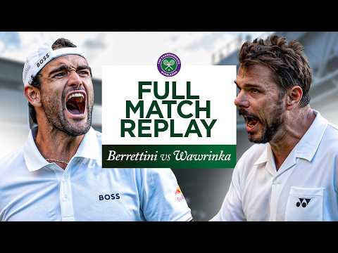An ICONIC battle | Stan Wawrinka v Matteo Berrettini | Full Match Replay | Wimbledon 2026