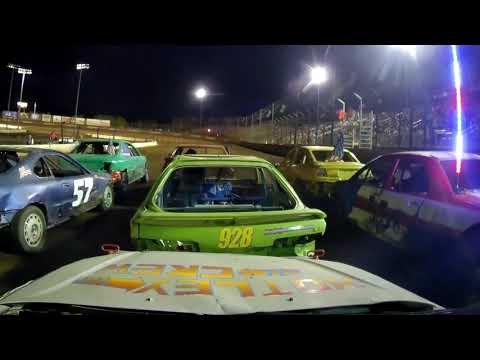 Perris Auto Speedway 4 cyl Mini Stock Heat &amp; Main Event roof Cam on the #88    8-13 22 - dirt track racing video image